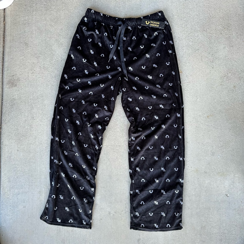 True Religion Modern All-Over Logo Lounge Pants XL